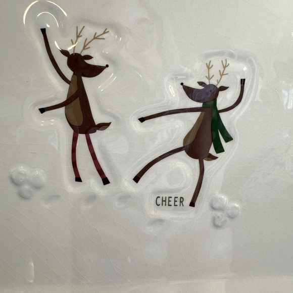 St.Nicholas Square Reindeer Games ‘Cheer’ Small Serving Platter - Picture 5 of 5